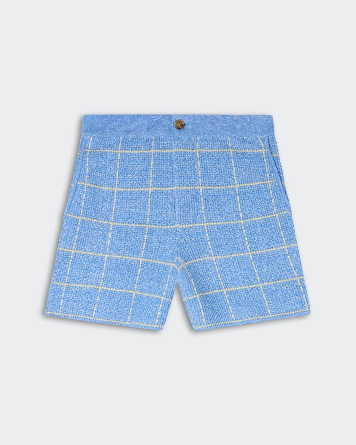Plaid Short - Delft Blue/Butter