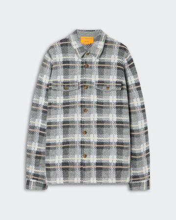 Plaid Work Shirt - Heather Grey Combo