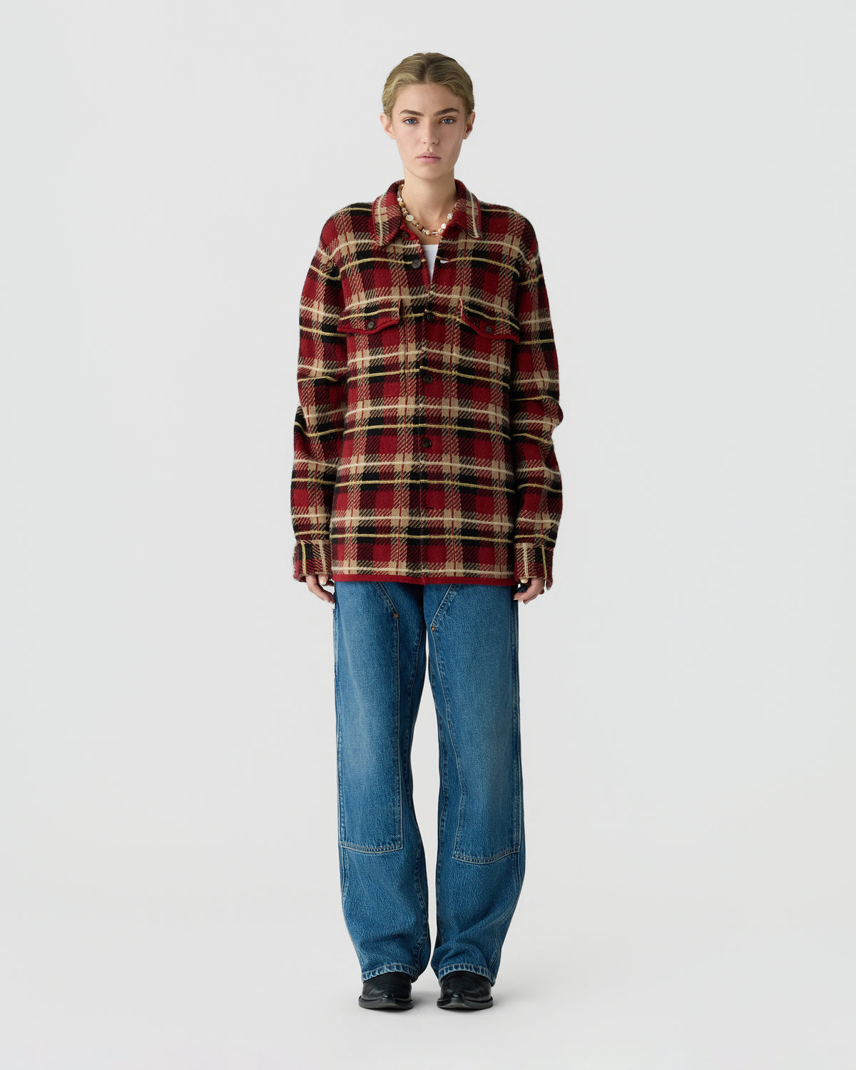 Plaid Work Shirt - Carmine Combo
