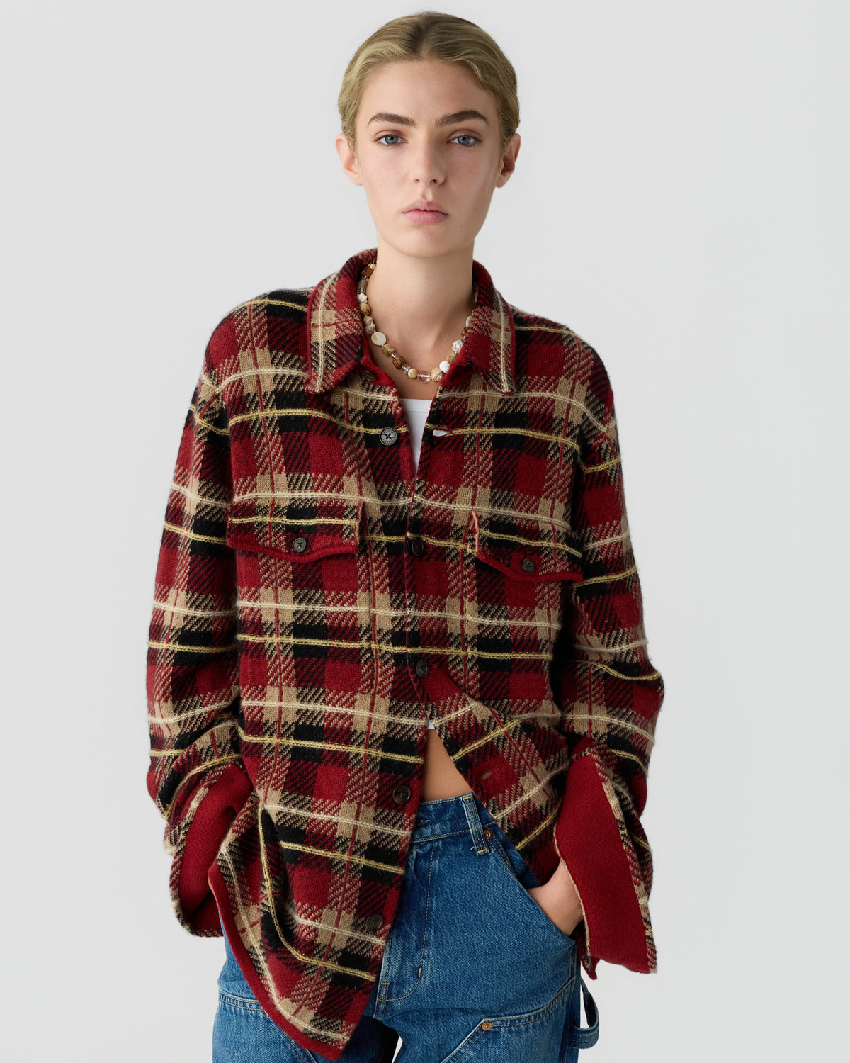 Plaid Work Shirt - Carmine Combo