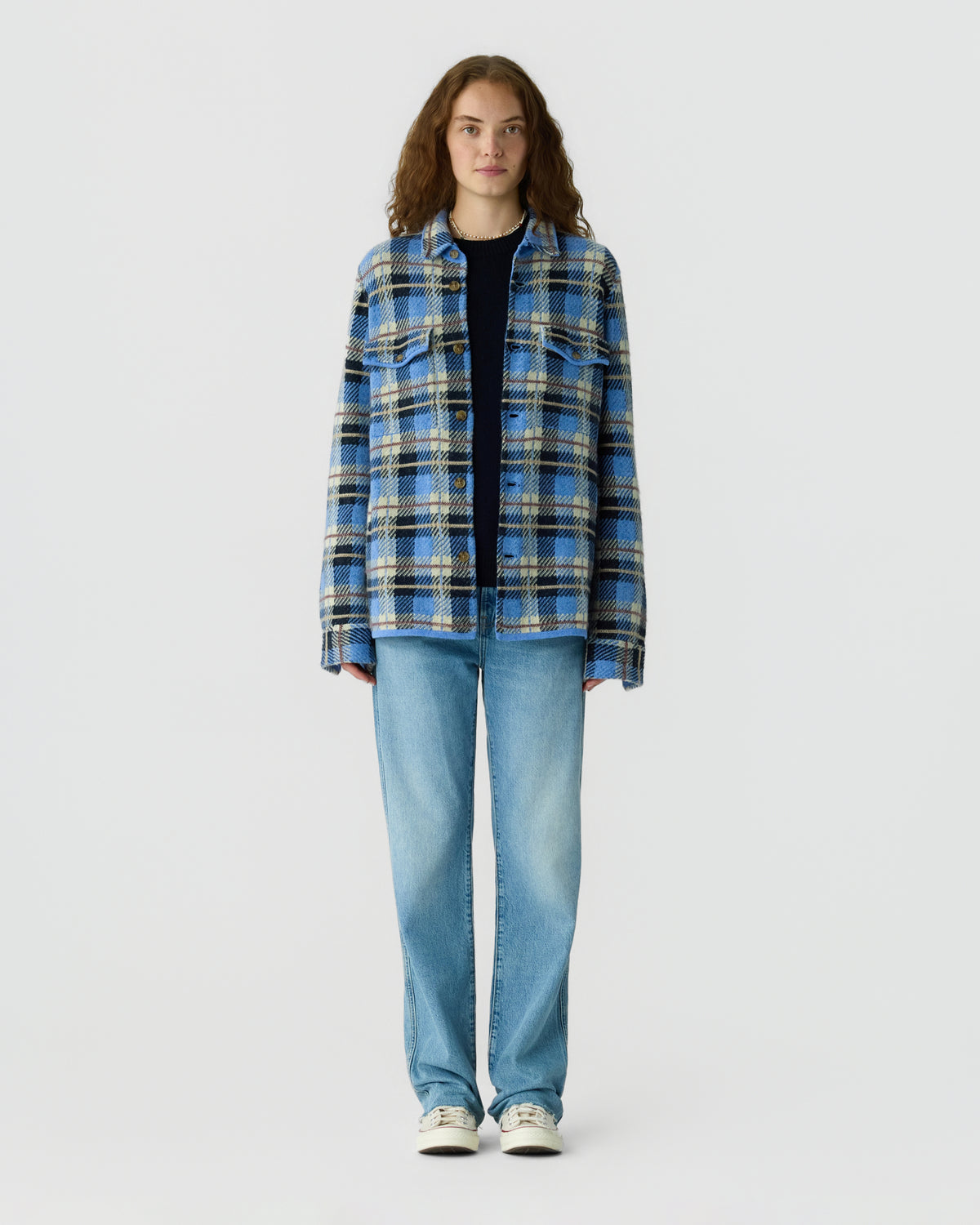 Plaid Work Shirt - Delft Blue Combo