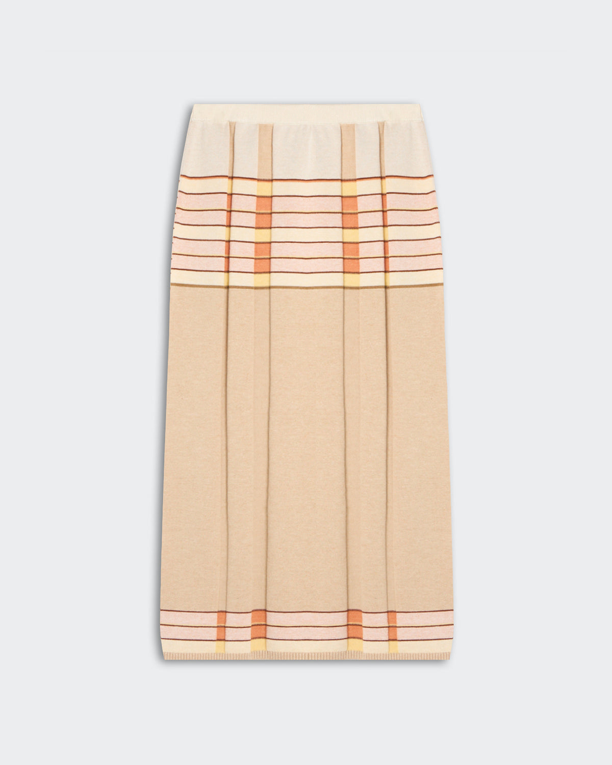 Plaited Rib Skirt - Sandstone Combo
