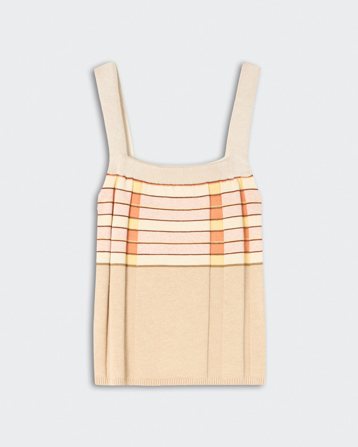 Plaited Rib Tank - Sandstone Combo