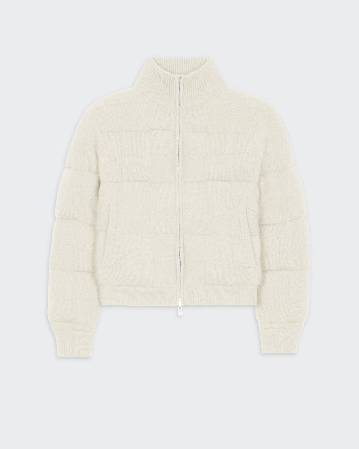 Quilted Puffer Jacket - Cream