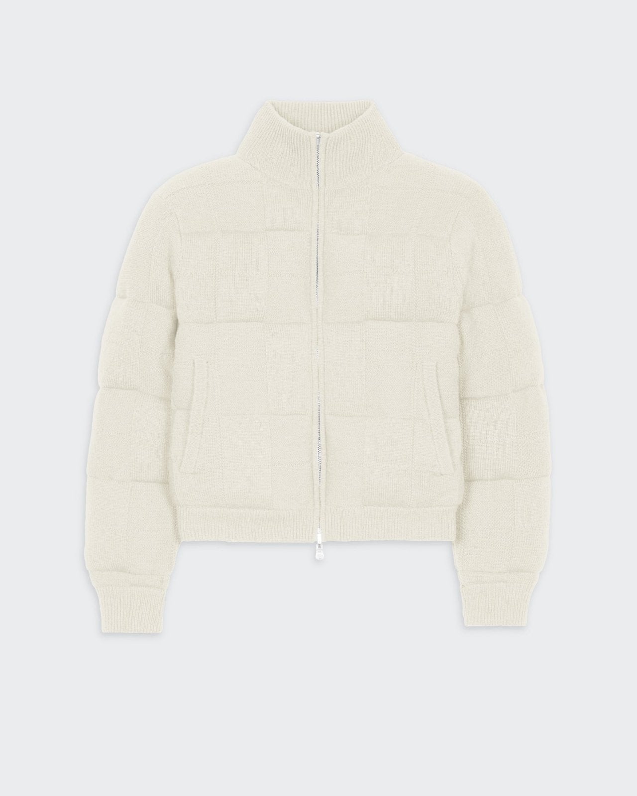 Quilted Puffer Jacket - Cream