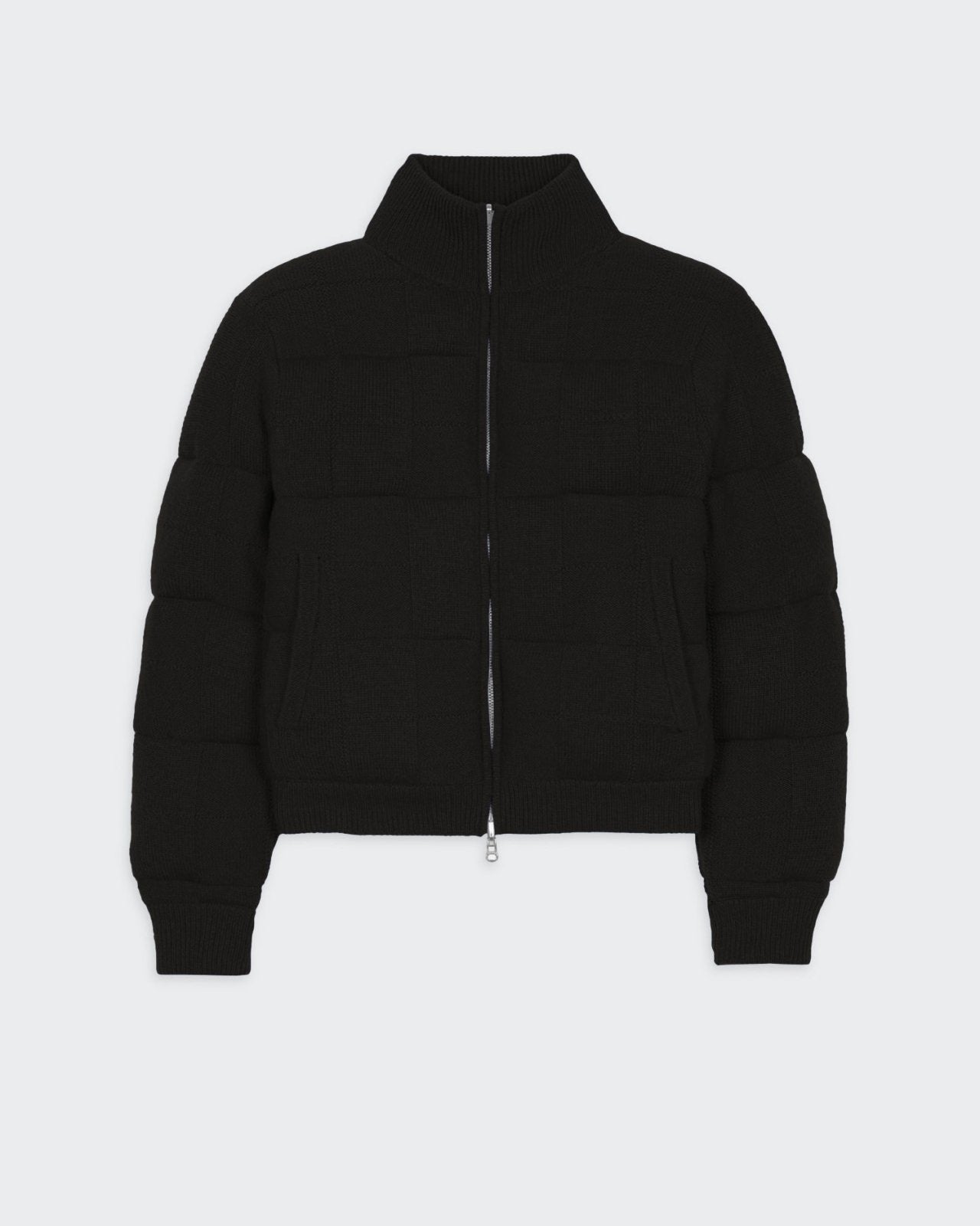 Quilted Puffer Jacket - Black