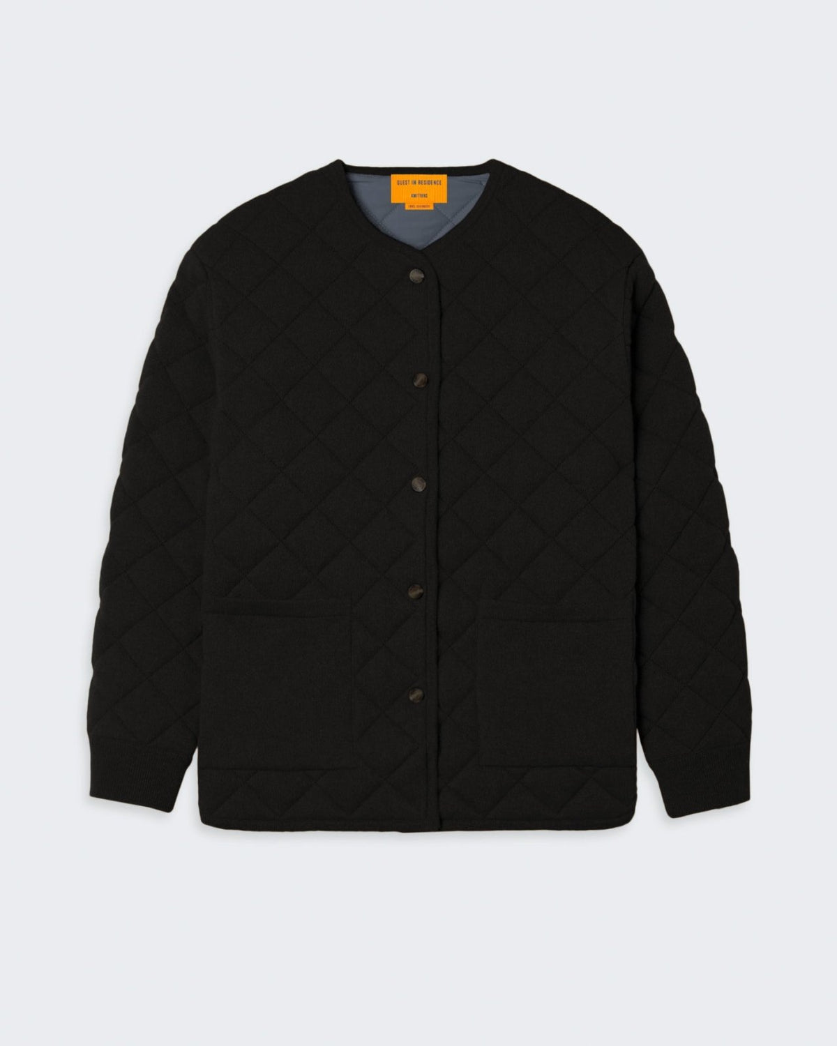 Quilted Liner Jacket In Cashmere Blend - Black