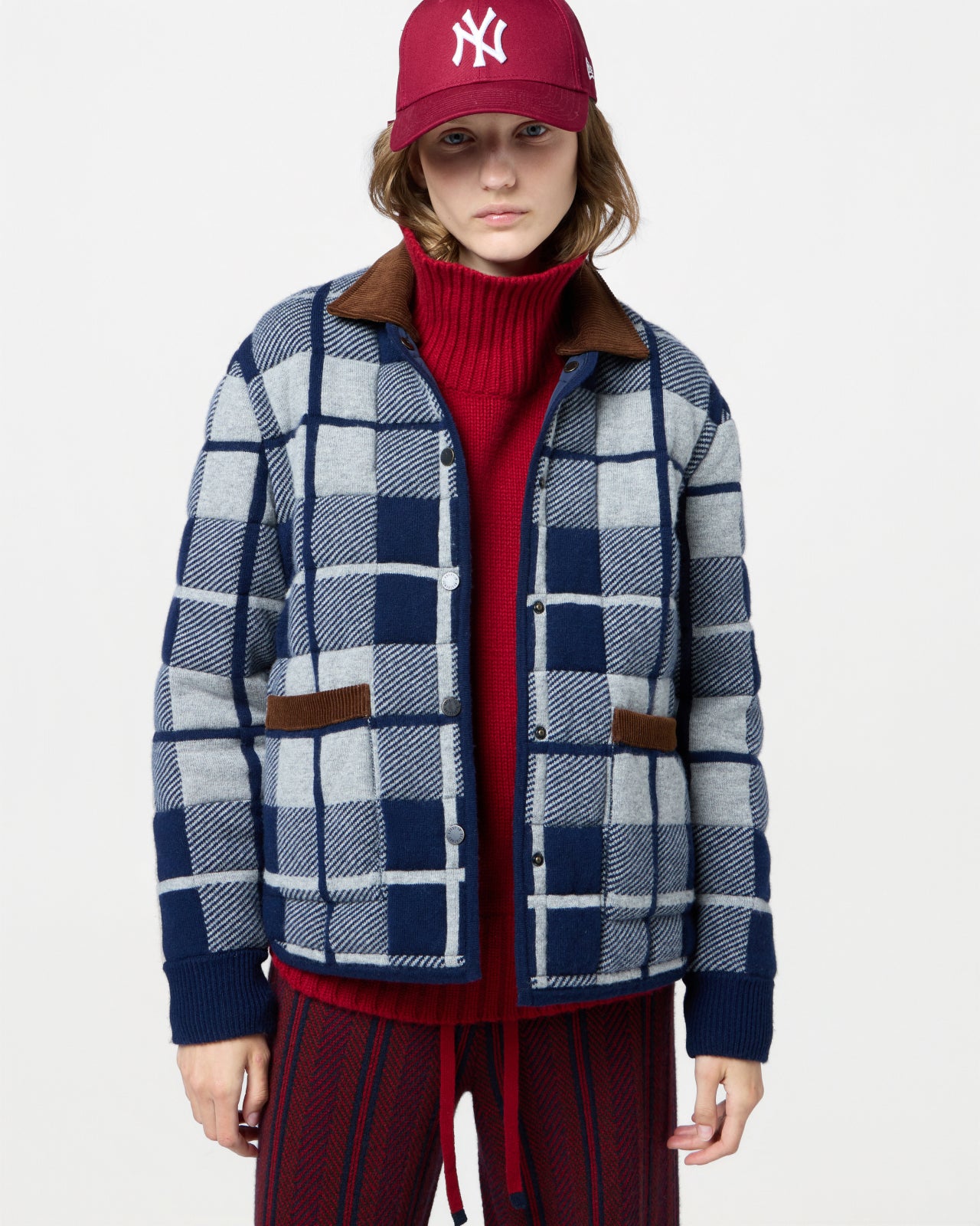 Quilted Plaid Liner Jacket - Midnight Combo