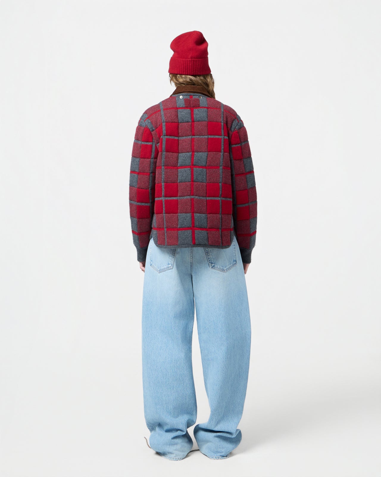 Quilted Plaid Liner Jacket - Ruby Combo