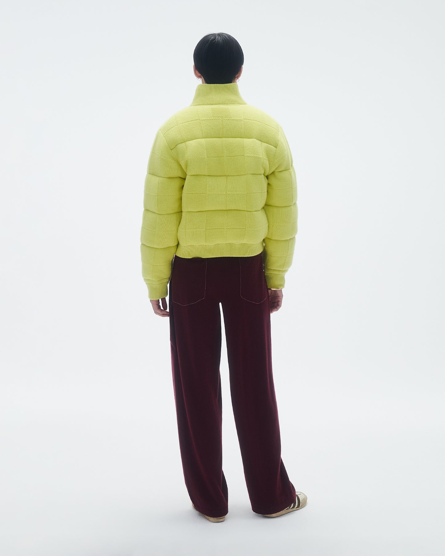 Quilted Puffer Jacket - Lemon