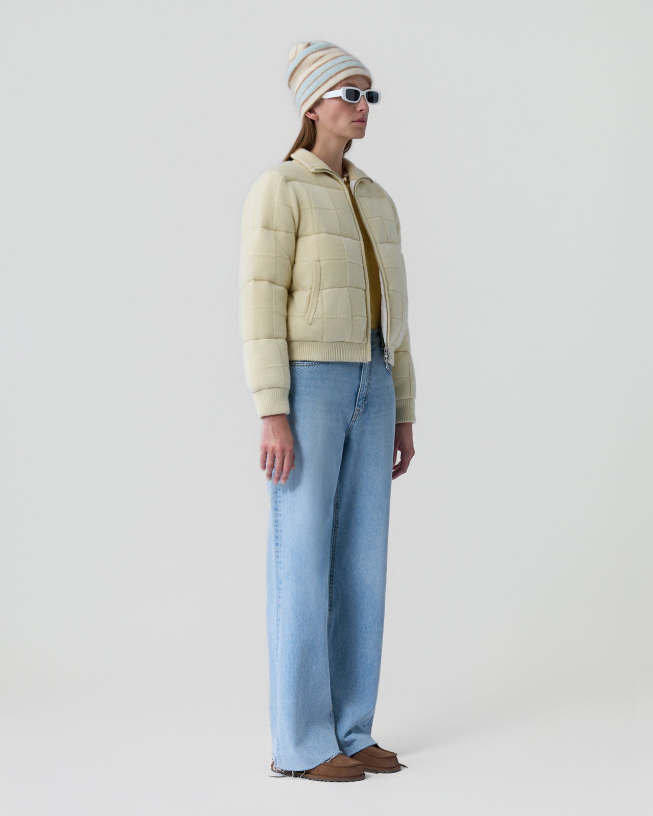 Quilted Puffer Jacket - Mist