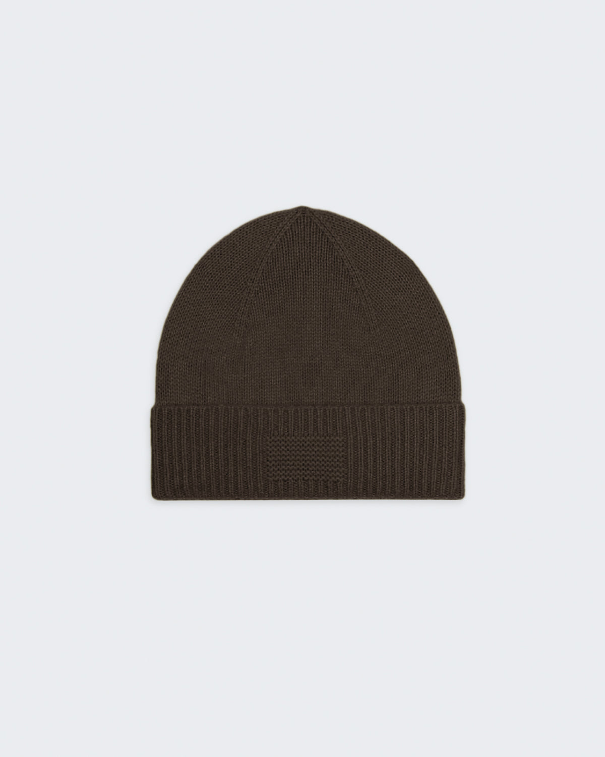 Chestnut rib cuff beanie made from 100% premium cashmere with signature GIR branding on cuff trim, unisex medium weight