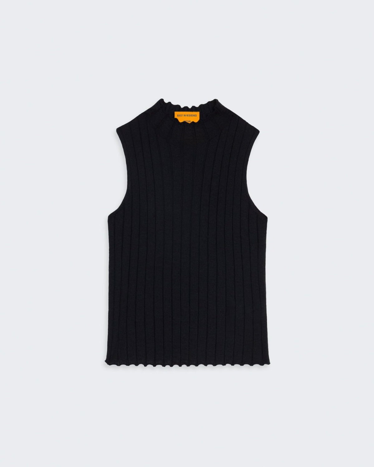 Rib Mockneck Shell - Black