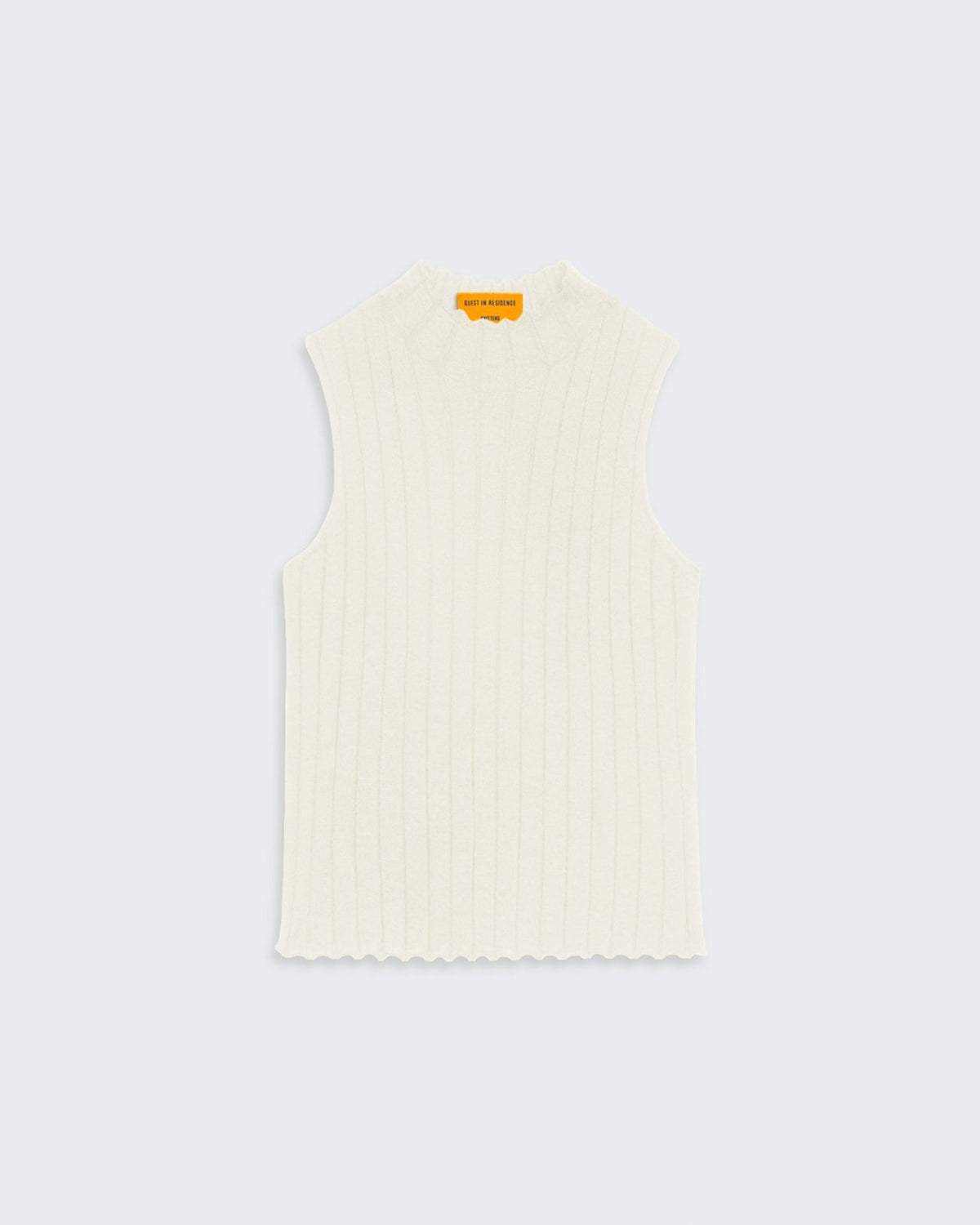 Rib Mockneck Shell - Cream