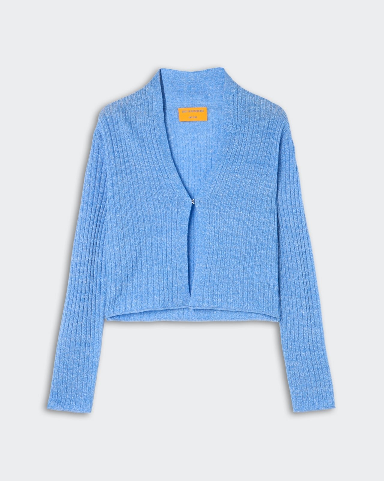Rib Stealth Cardigan - Delft Blue