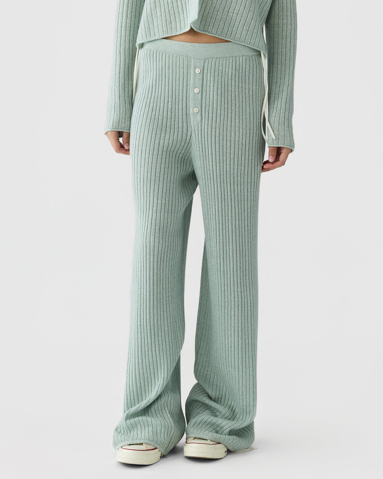 Rib Everywear Pant - Sage Brush