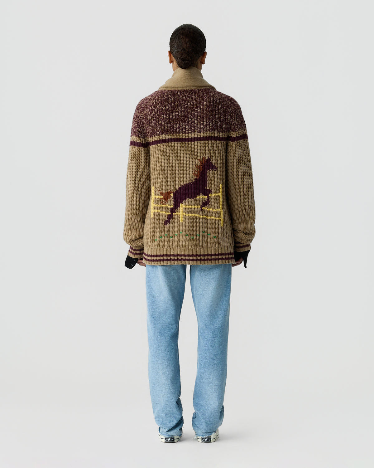 Rodeo Cardigan - Camel Combo