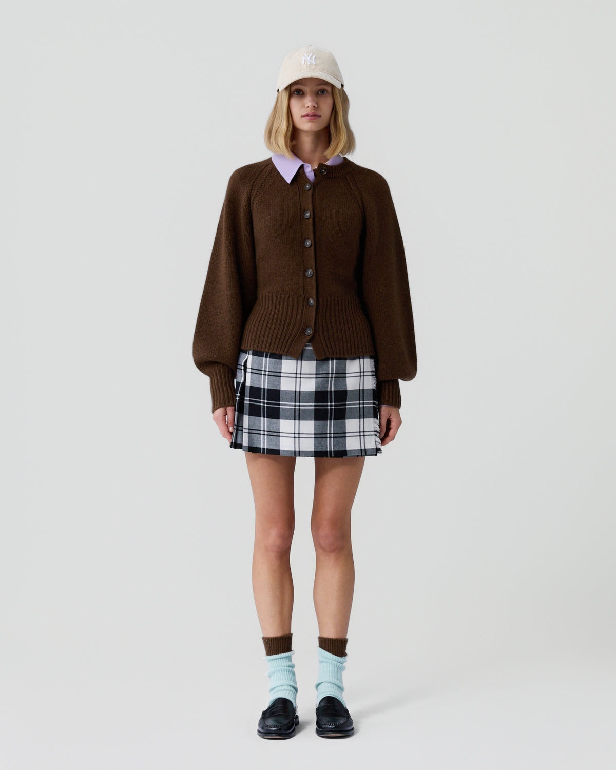 Sculpted Cardigan - Chestnut