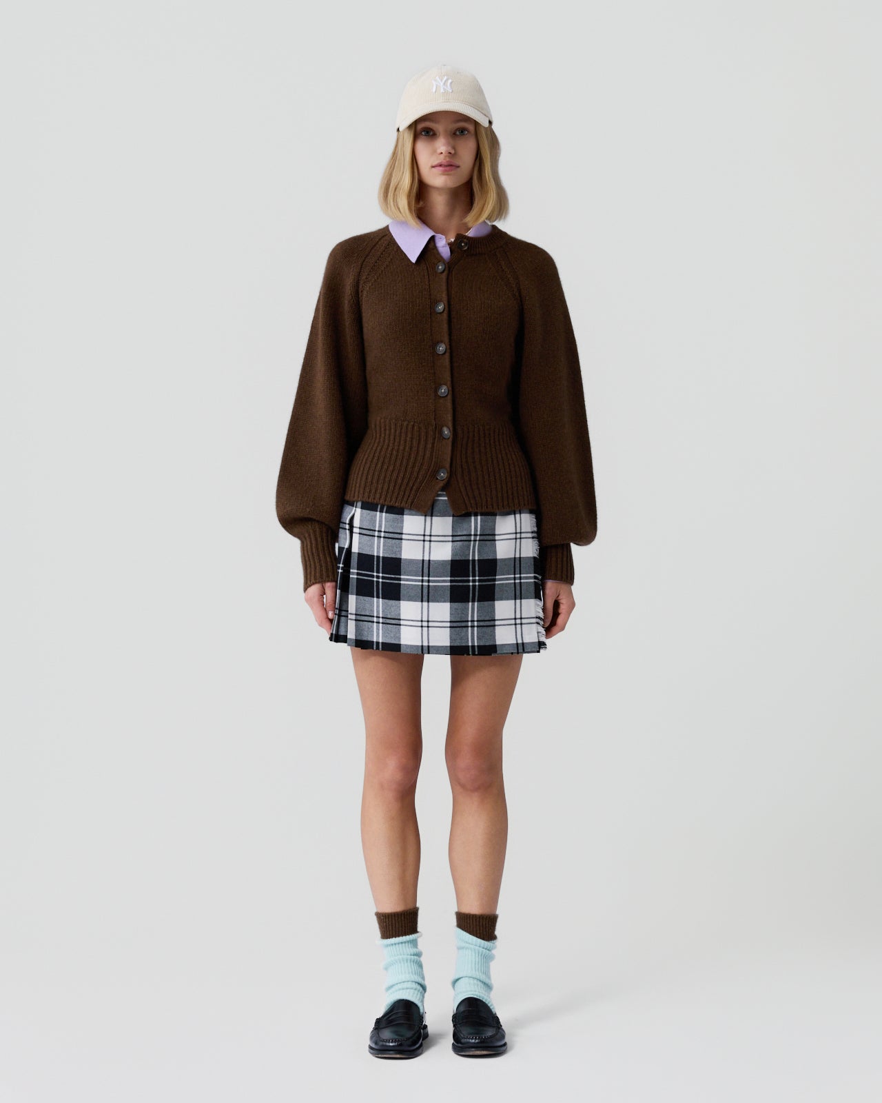 Sculpted Cardigan - Chestnut