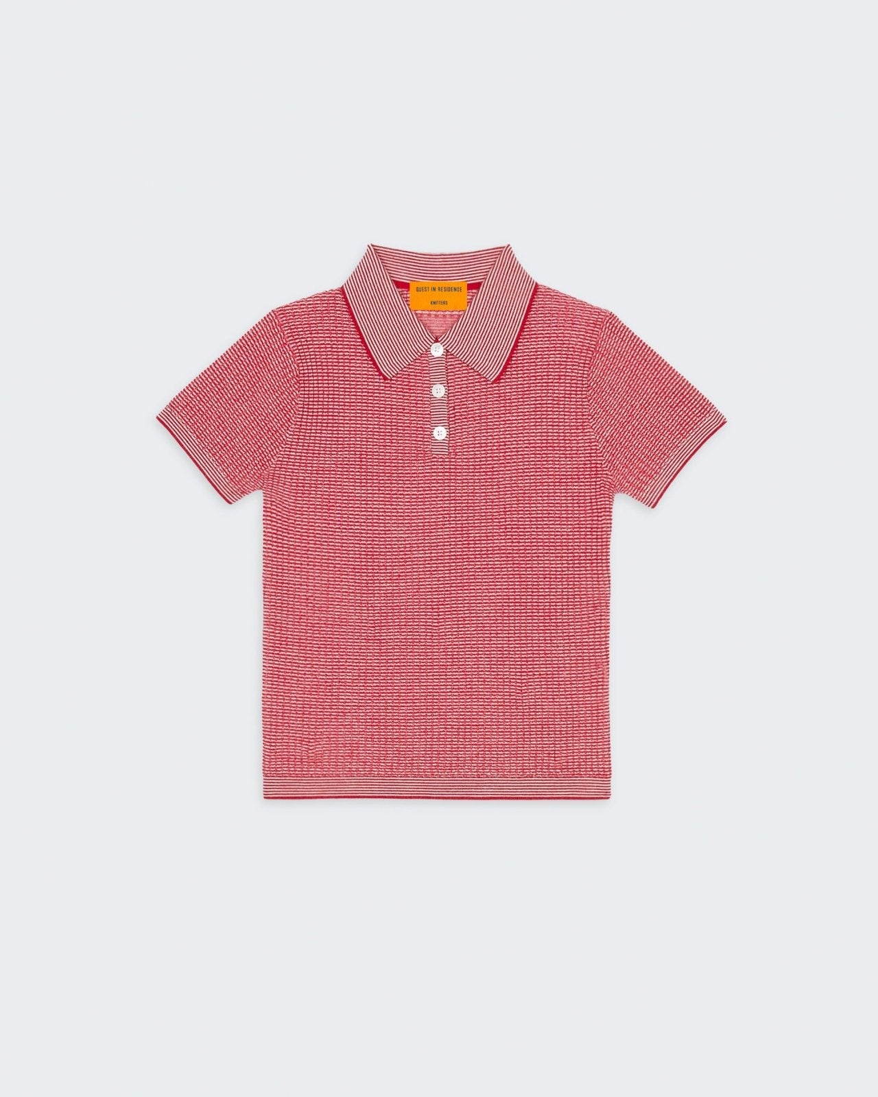 Shrunken Polo - True Red/Cream