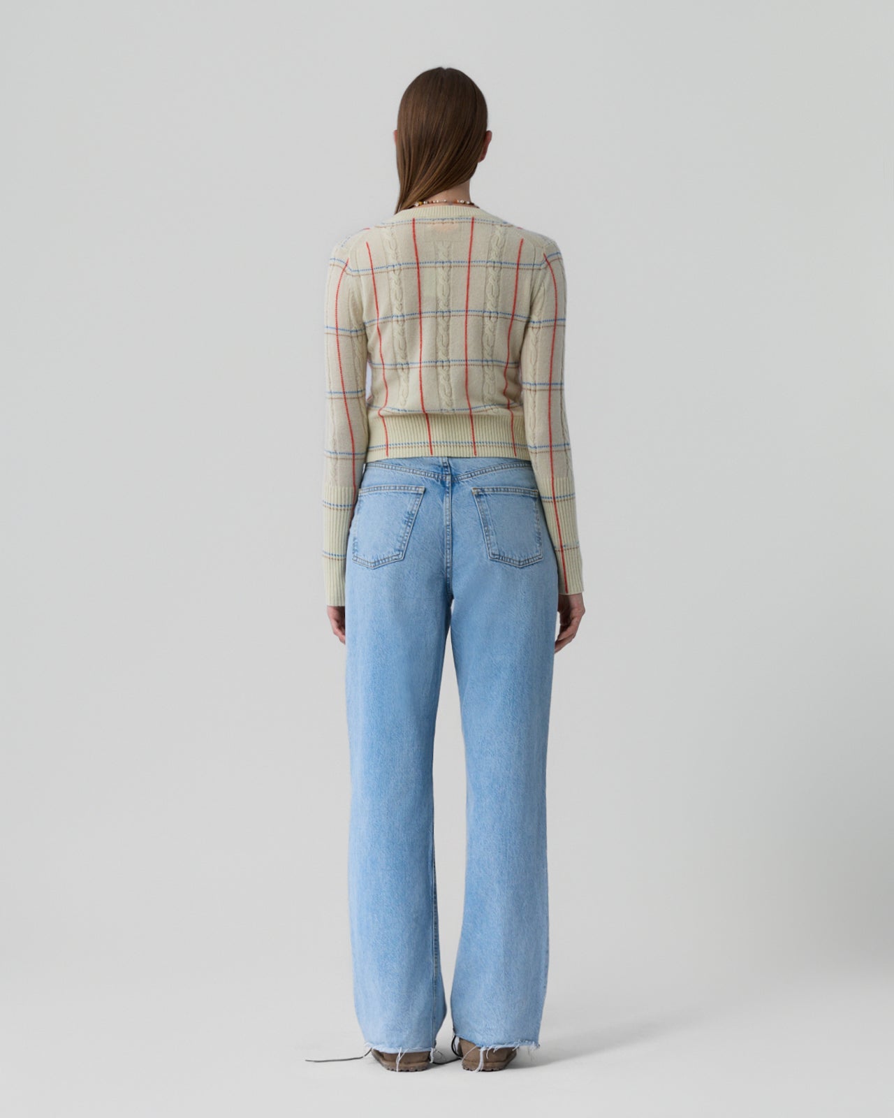 Shrunken Check Crew - Mist Combo