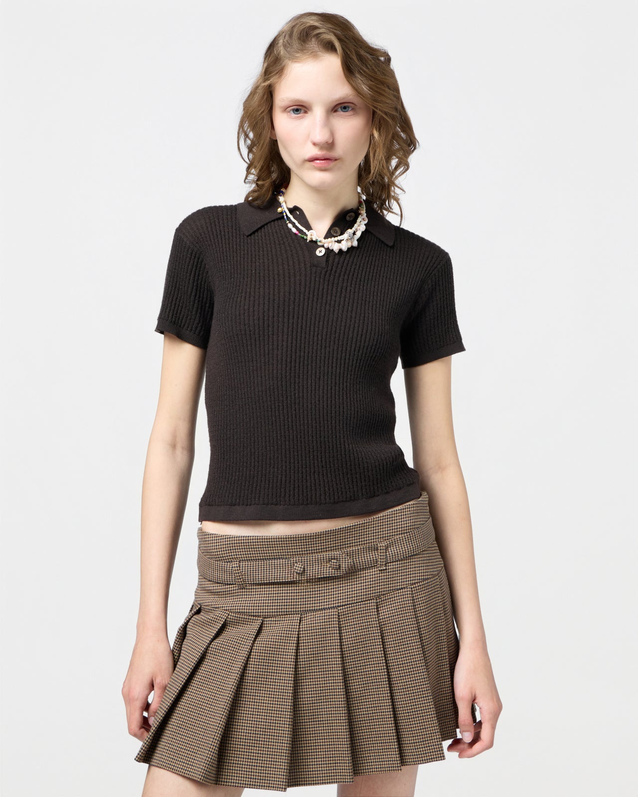 Shrunken Polo - Burnt Cocoa