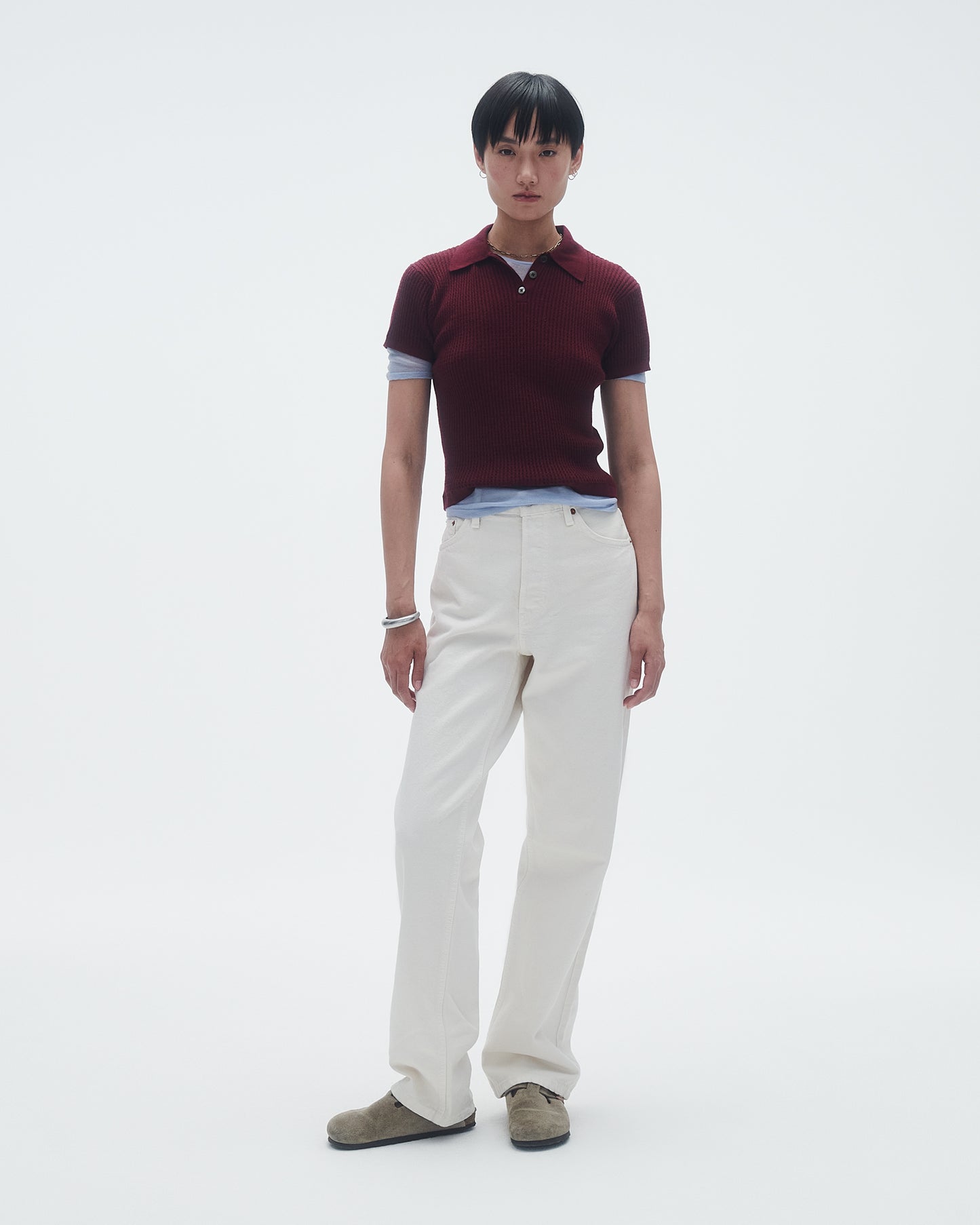 Shrunken Polo - Plum