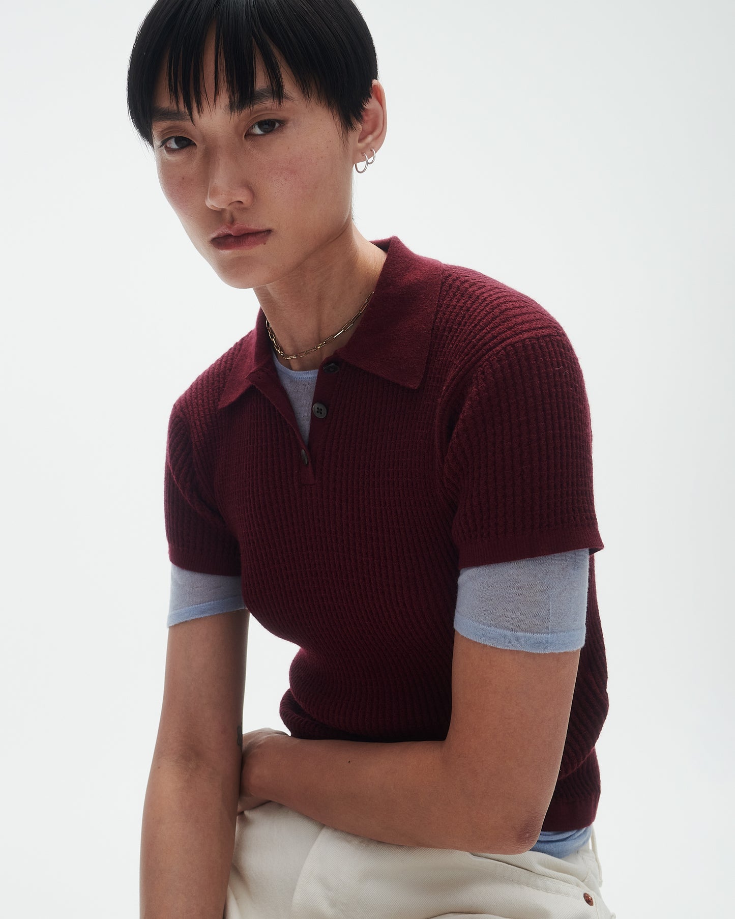 Shrunken Polo - Plum