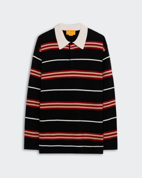 Striped Rugby - Black Combo – Guest In Residence