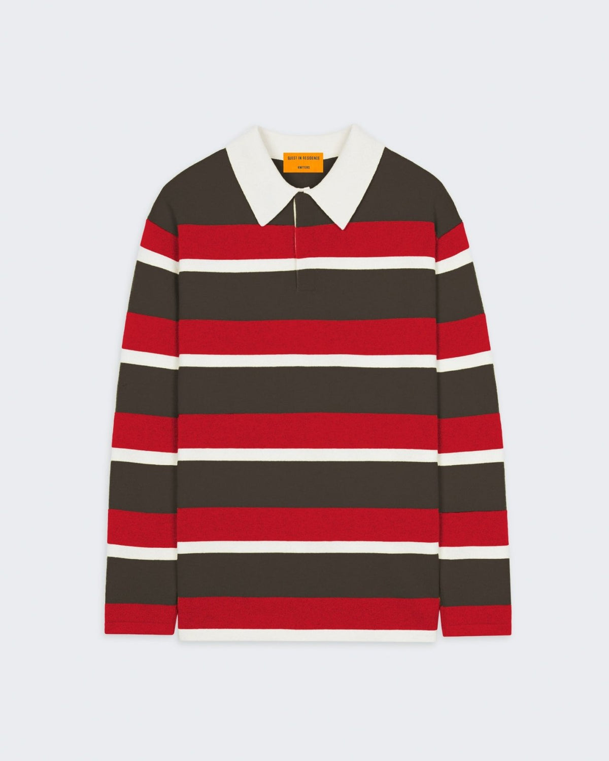 Striped Rugby - Chestnut/True Red Stripe