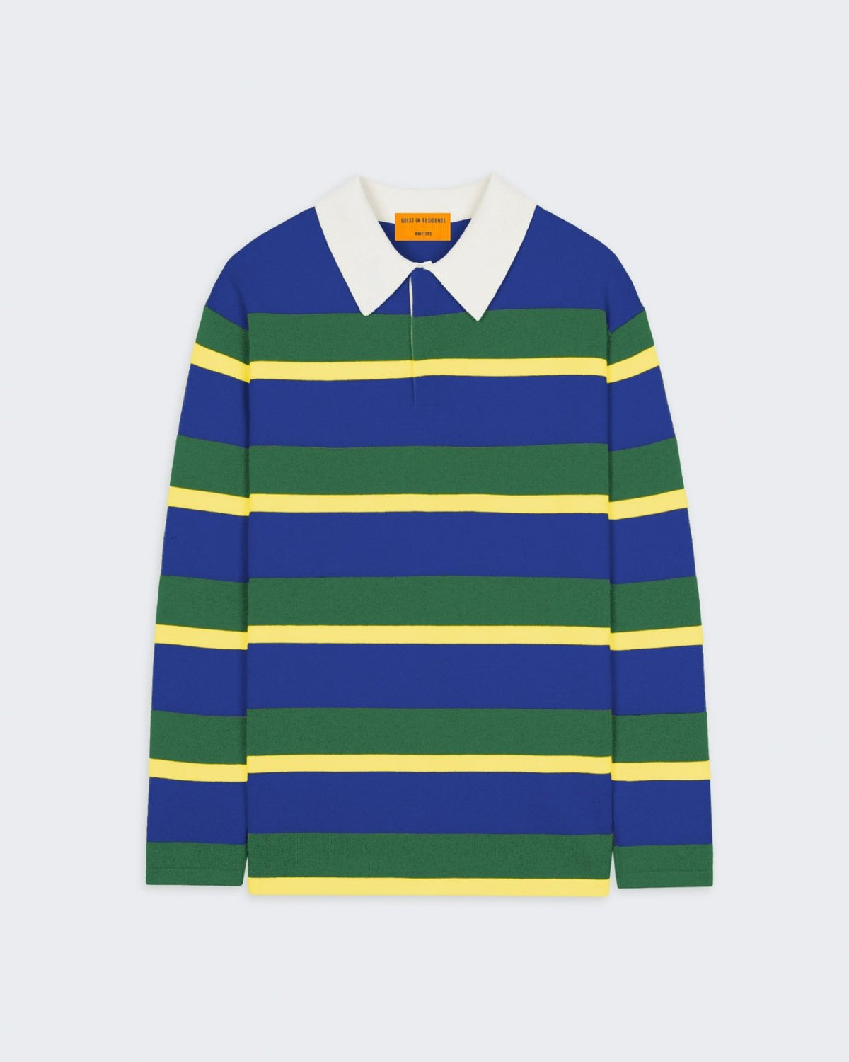 Striped Rugby - Cobalt/Rainforest Stripe