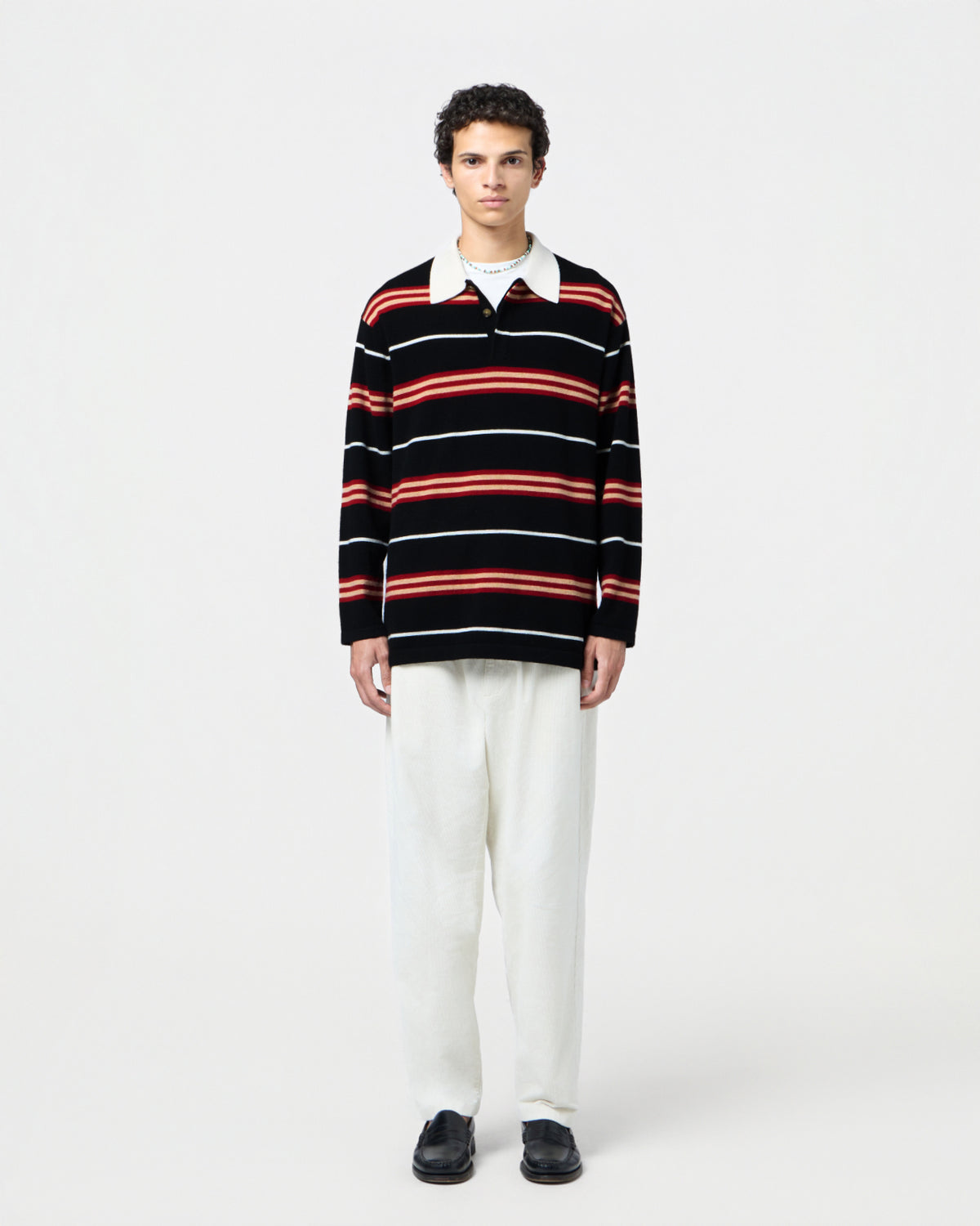 Striped Rugby - Black Combo