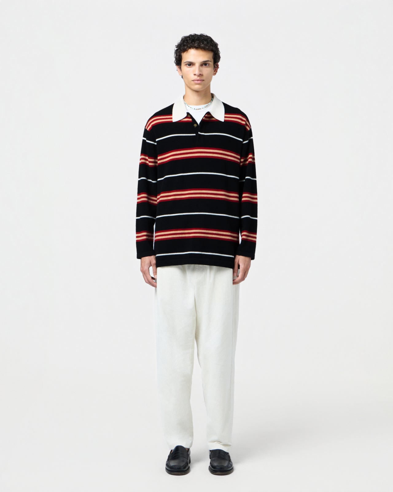 Striped Rugby - Black Combo