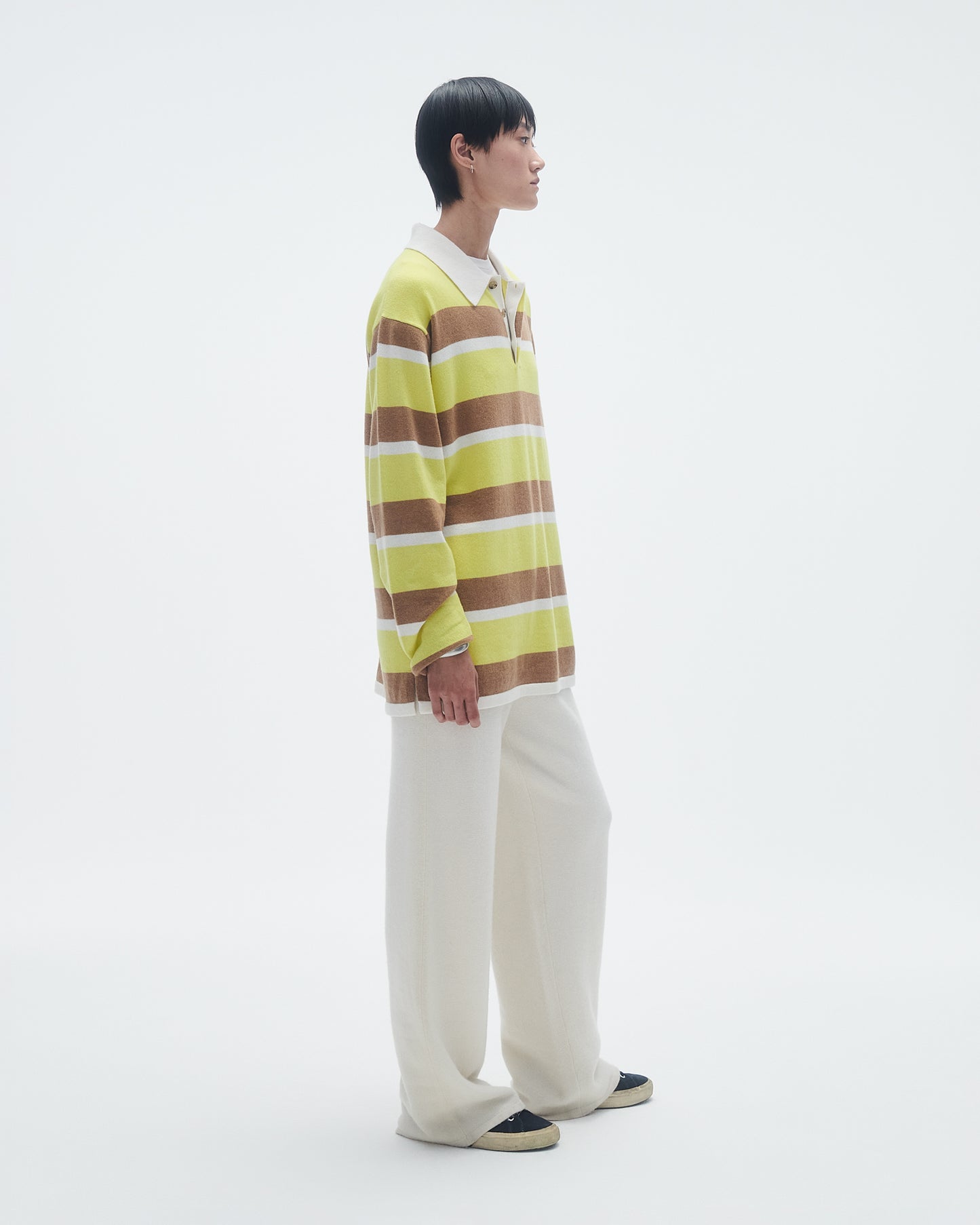 Striped Rugby - Lemon/Almond Stripe