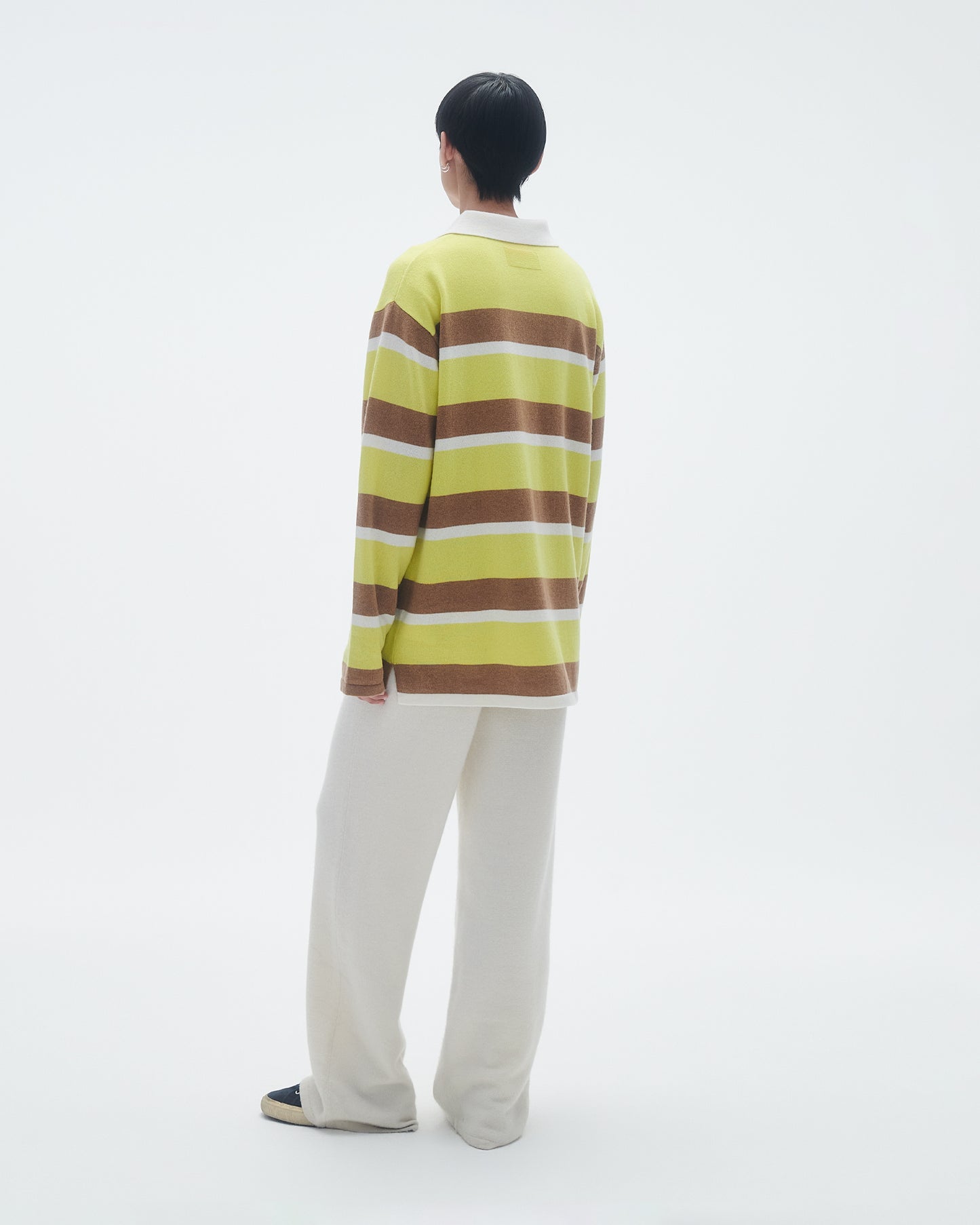 Striped Rugby - Lemon/Almond Stripe