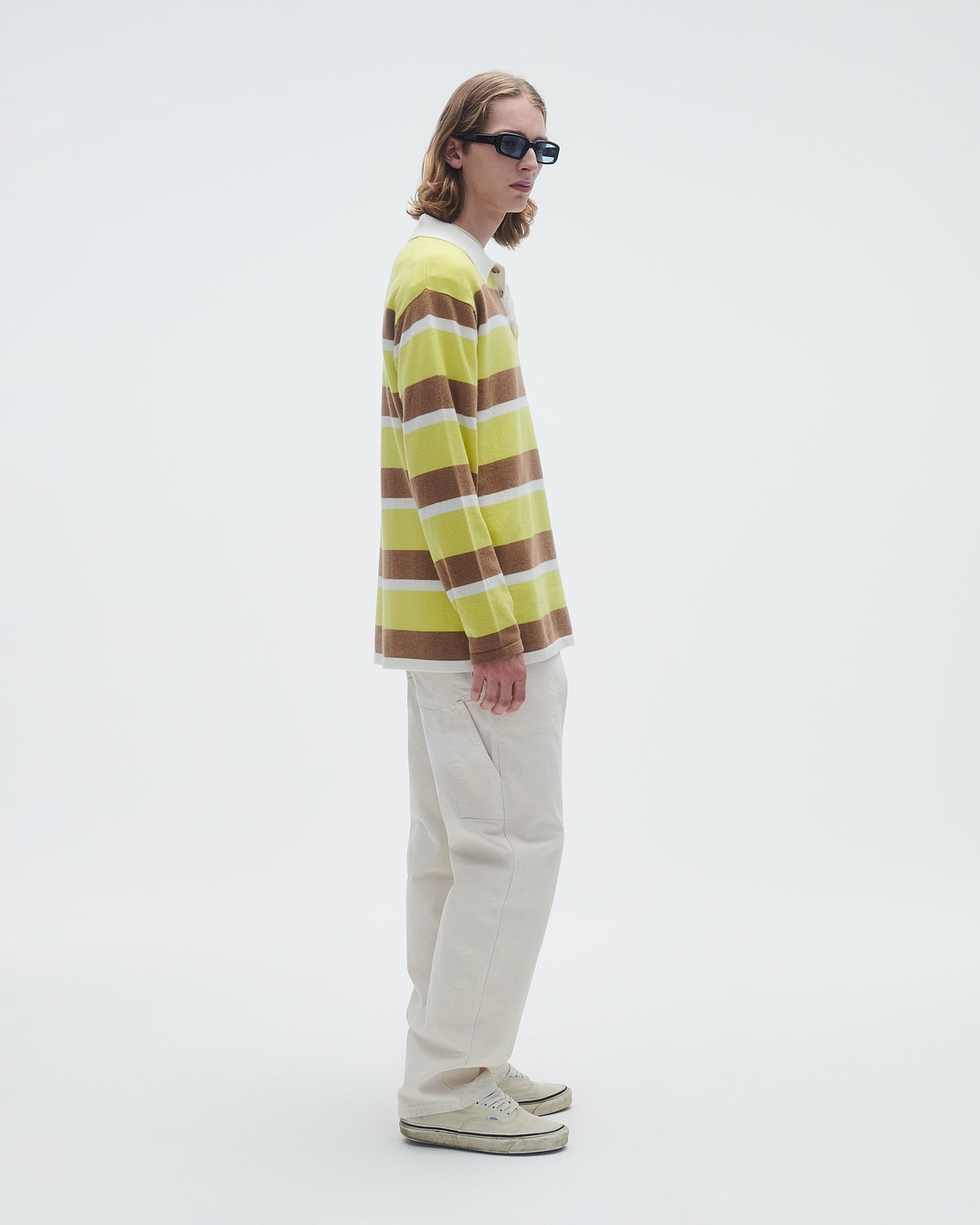 Striped Rugby - Lemon/Almond Stripe