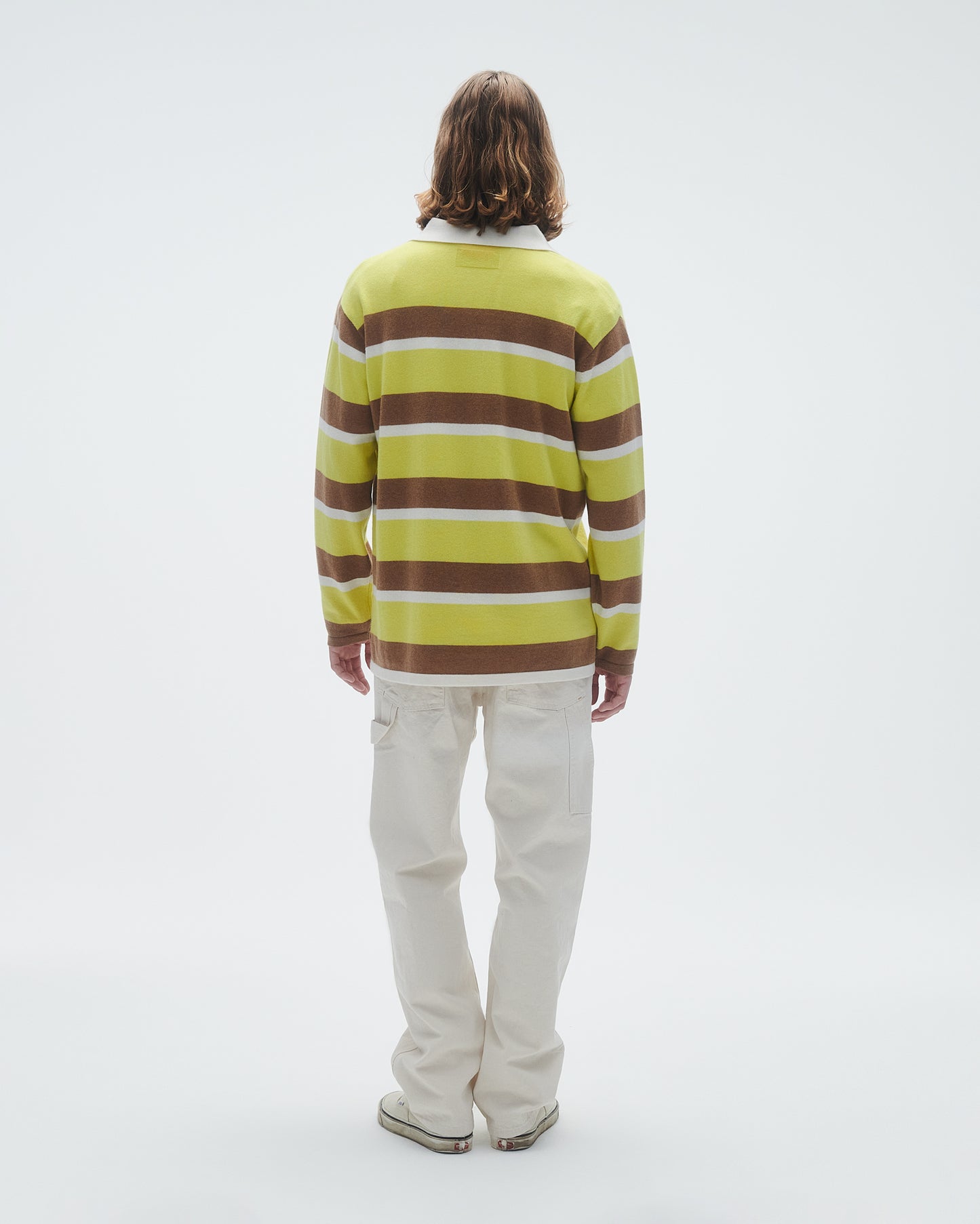 Striped Rugby - Lemon/Almond Stripe