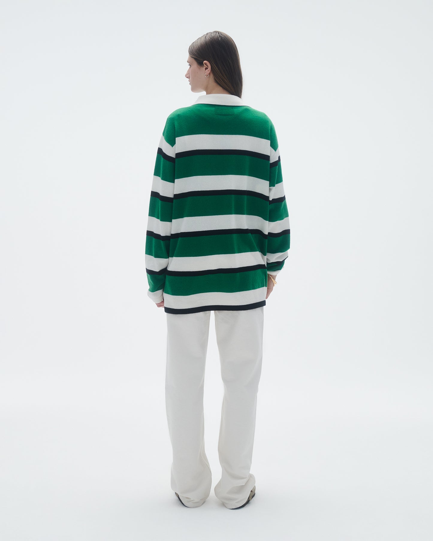 Striped Rugby - Rainforest/Cream Stripe