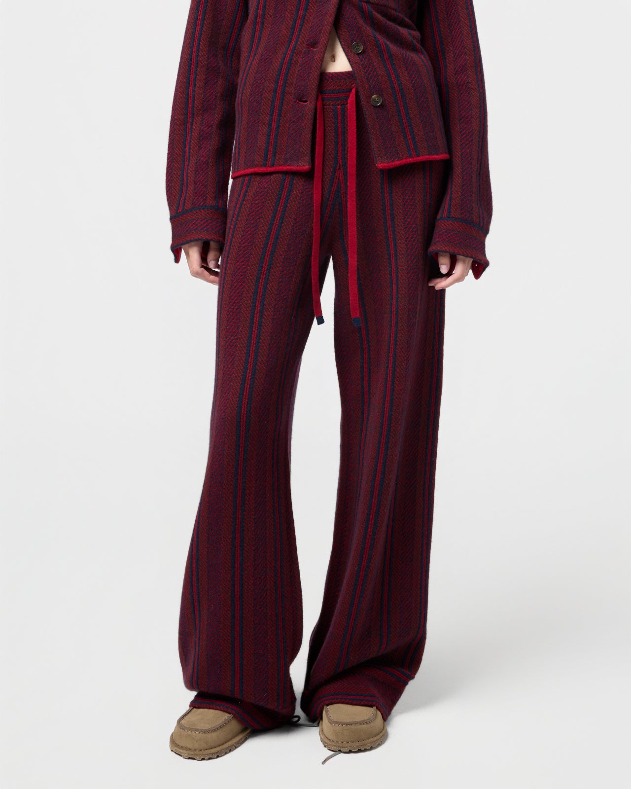 Stripe Lounge Pant - Ruby Combo