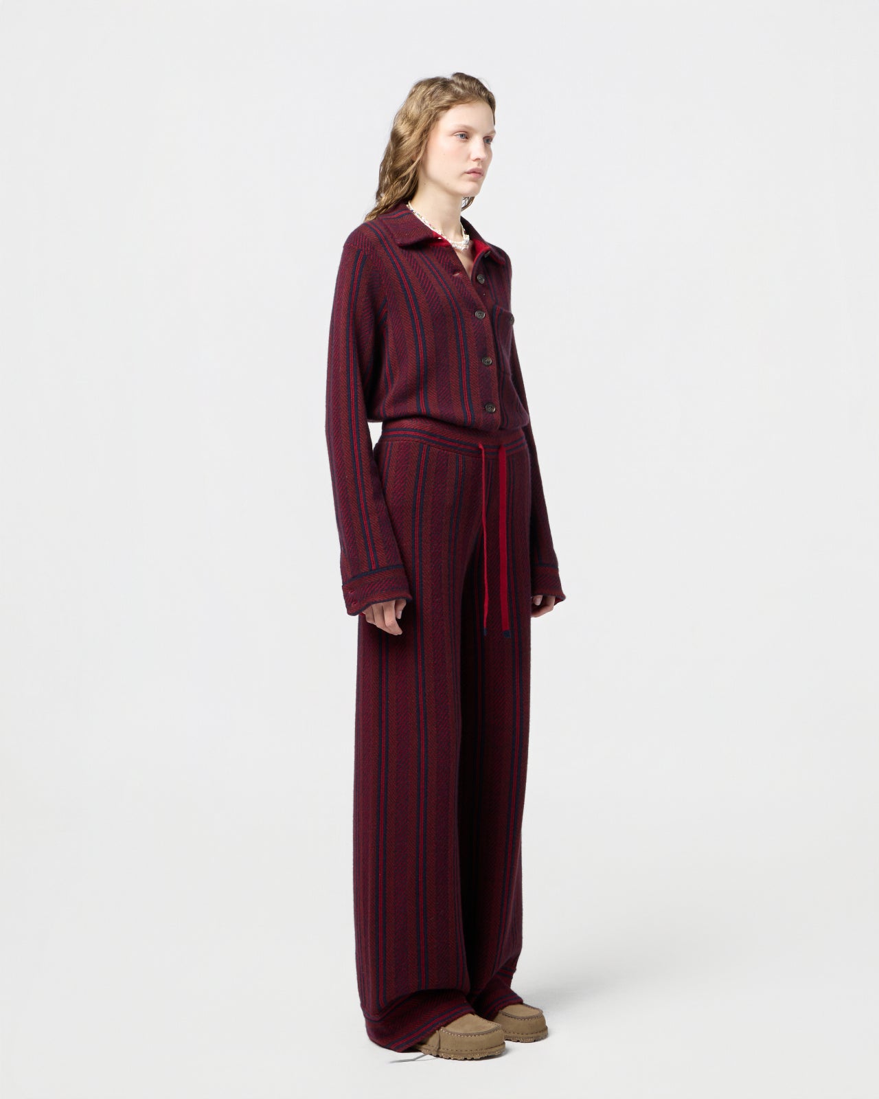 Stripe Lounge Pant - Ruby Combo