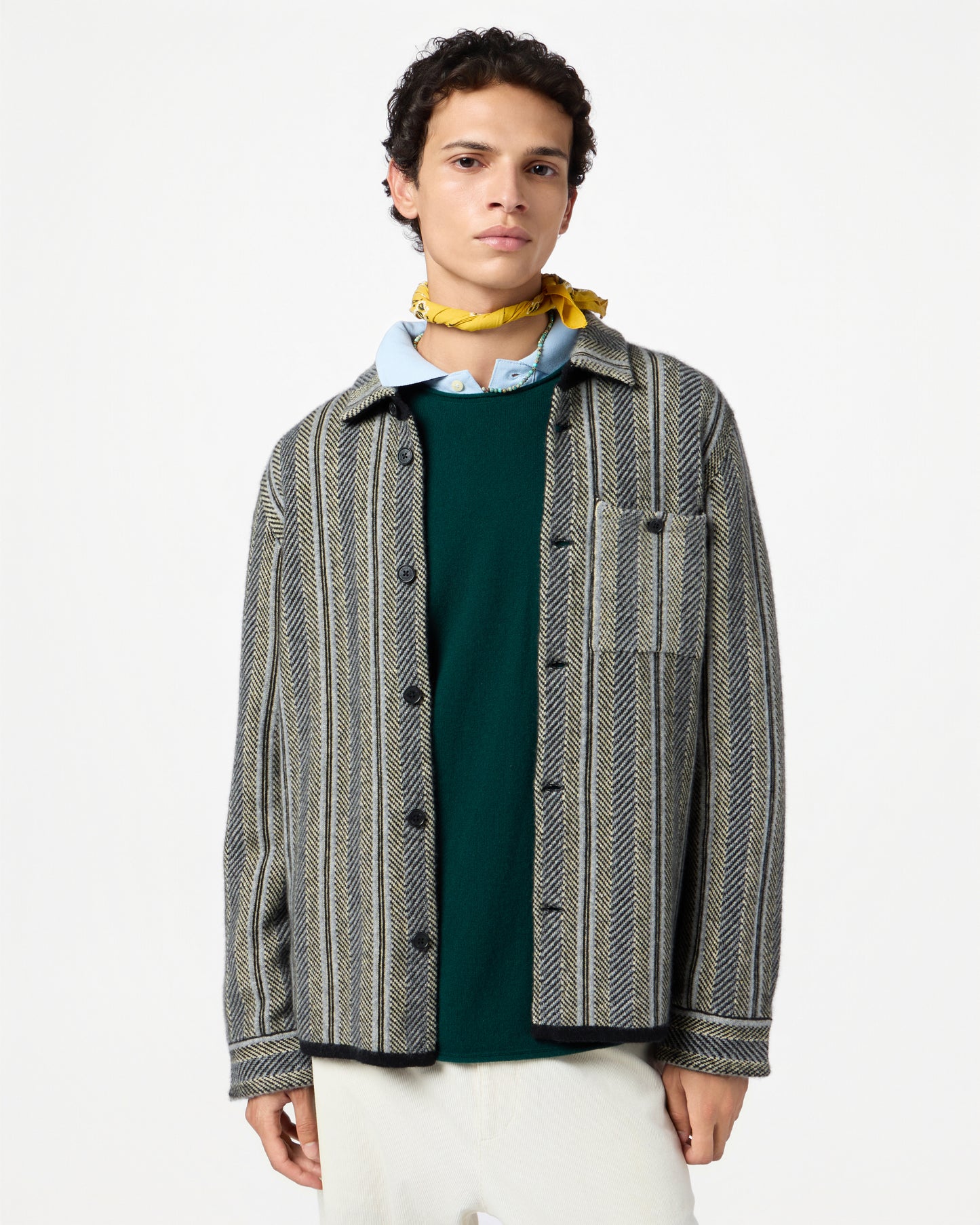 Stripe Work Shirt - Black Combo