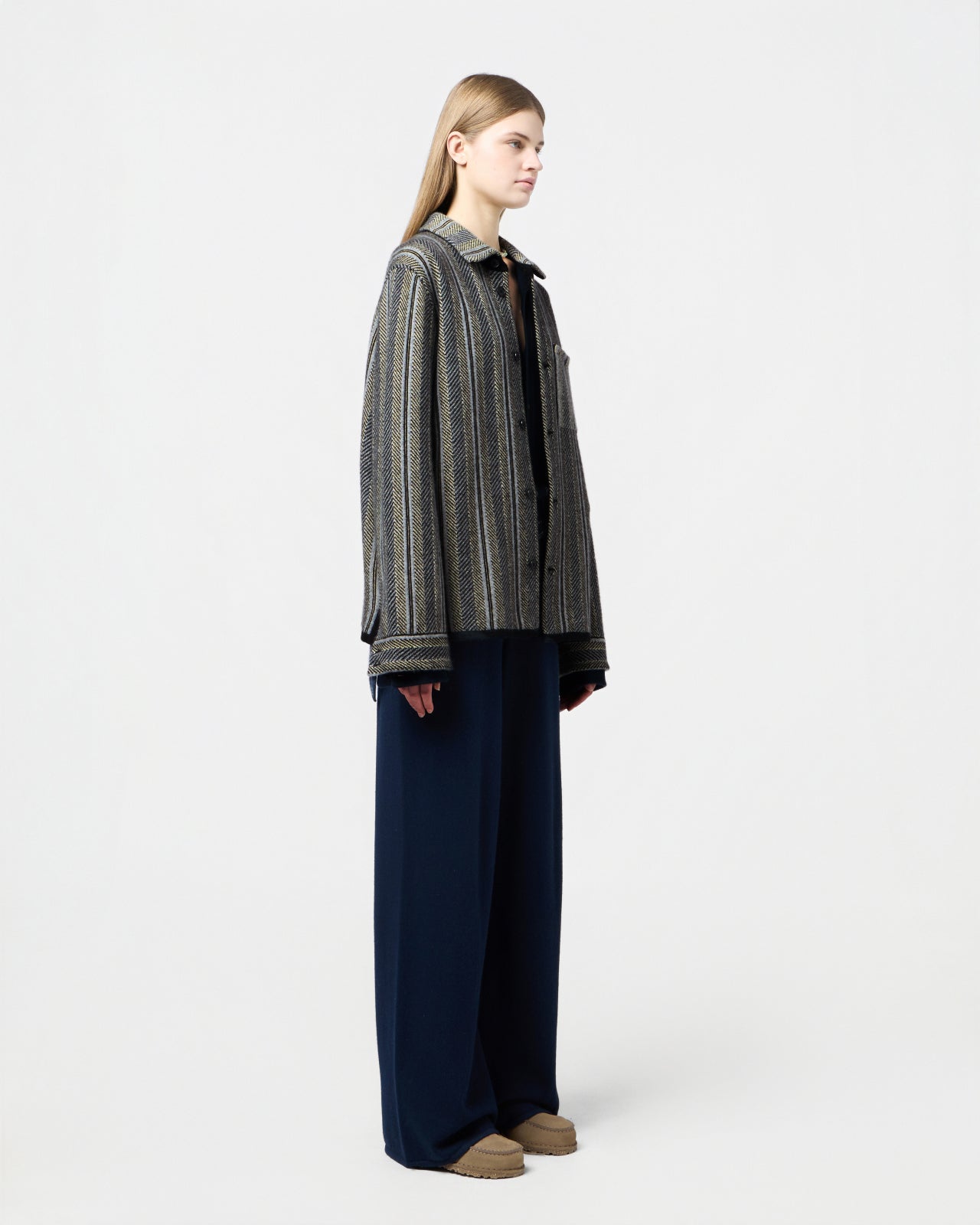 Stripe Work Shirt - Black Combo