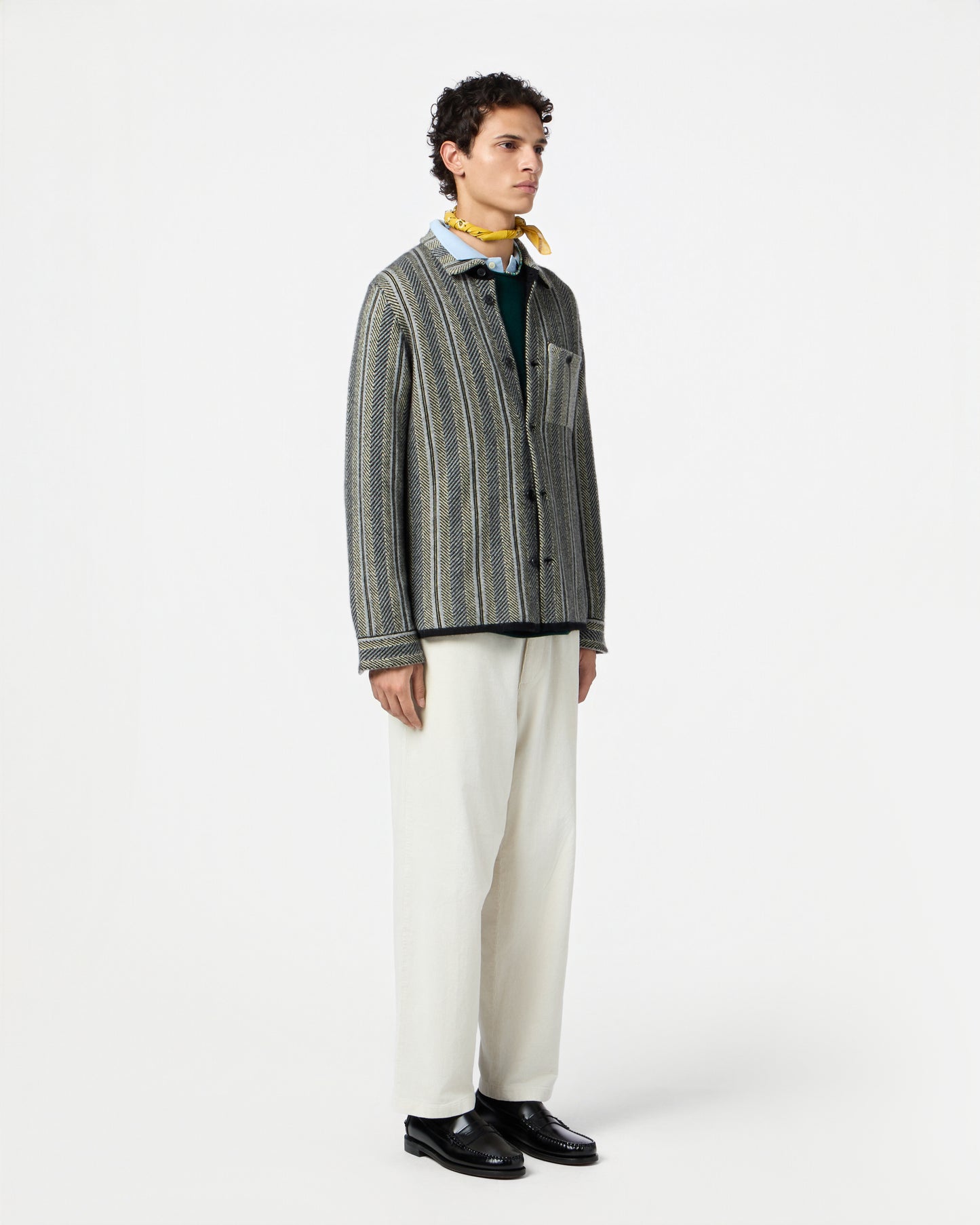 Stripe Work Shirt - Black Combo