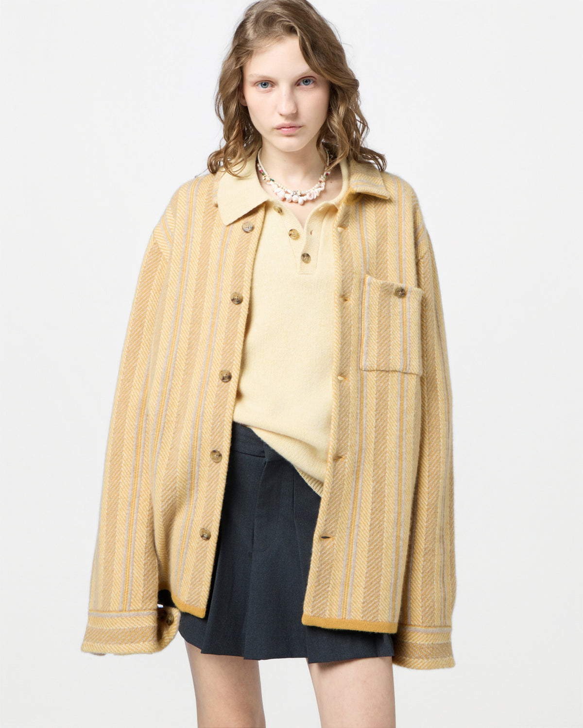 Stripe Work Shirt - Curry Combo