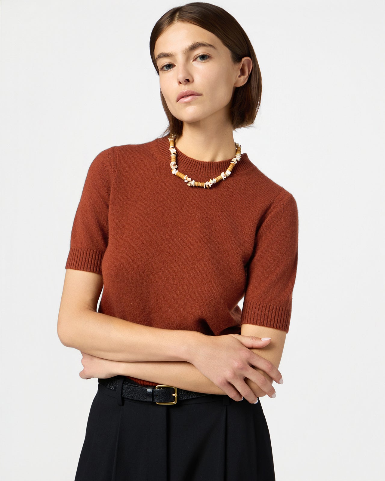 Sweater Tee - Cinnamon