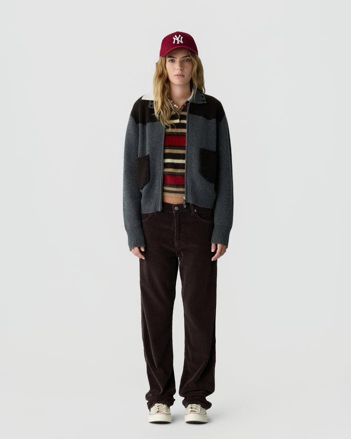 Guest in Residence — Saddle Up! Jacket - Charcoal/Burnt Cocoa
