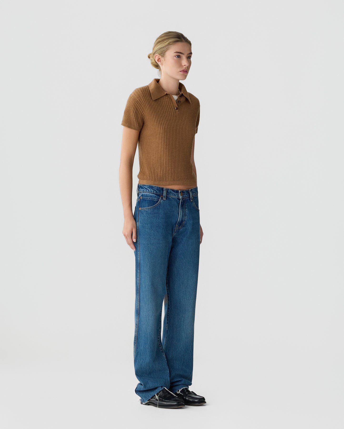 Shrunken Polo - Almond