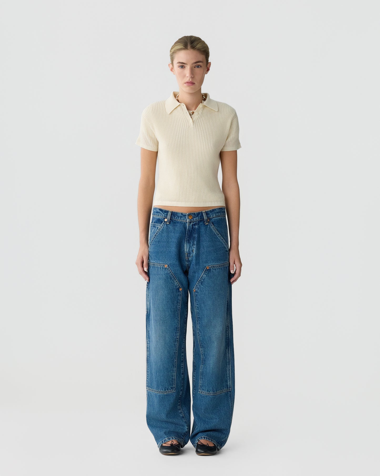 Shrunken Polo - Cream