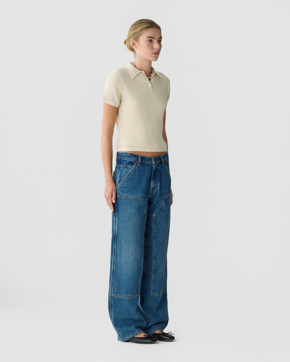 Shrunken Polo - Cream