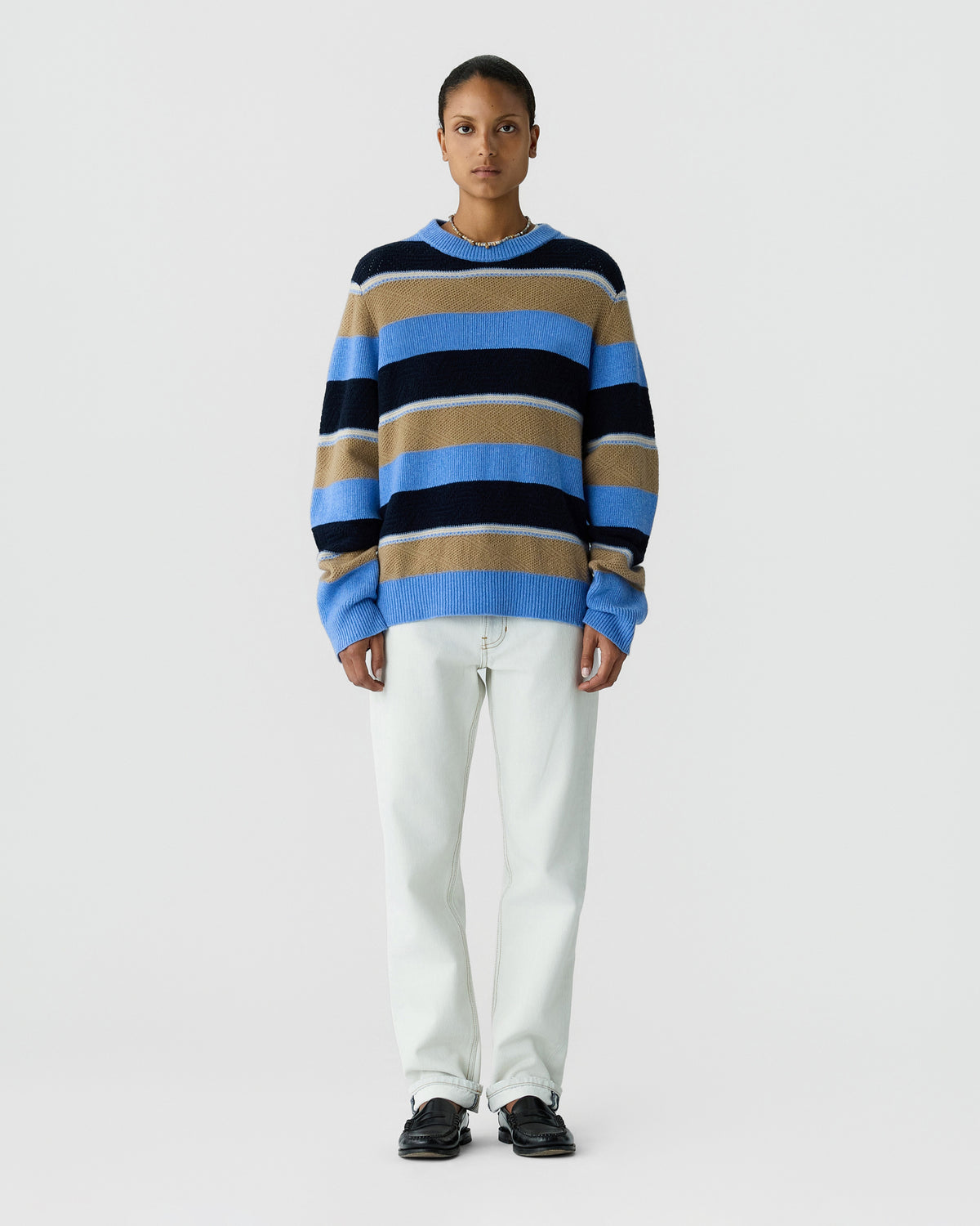 Stripe Crew - Delft Blue Combo